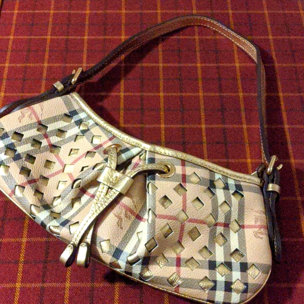 Burberry Metallic Gold Shoulder Bag